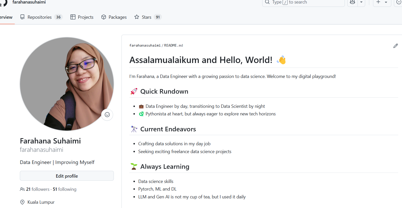 Farahana Suhaimi on GitHub